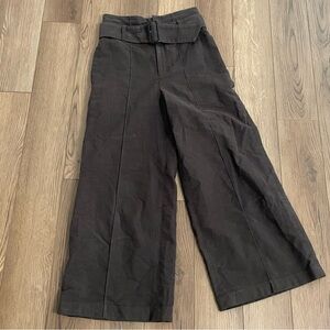 IENA Brown Corduroy‎ Flare Leg Belted